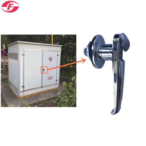 enclosure lock electric powered|lockable electrical panel door handles.